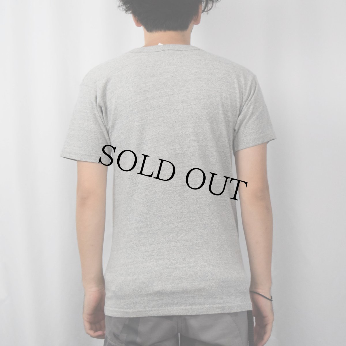 画像3: 80's Champion USA製 トリコタグ "U.S.M.A. WEST POINT PREP" フロッキープリントTシャツ M (3)