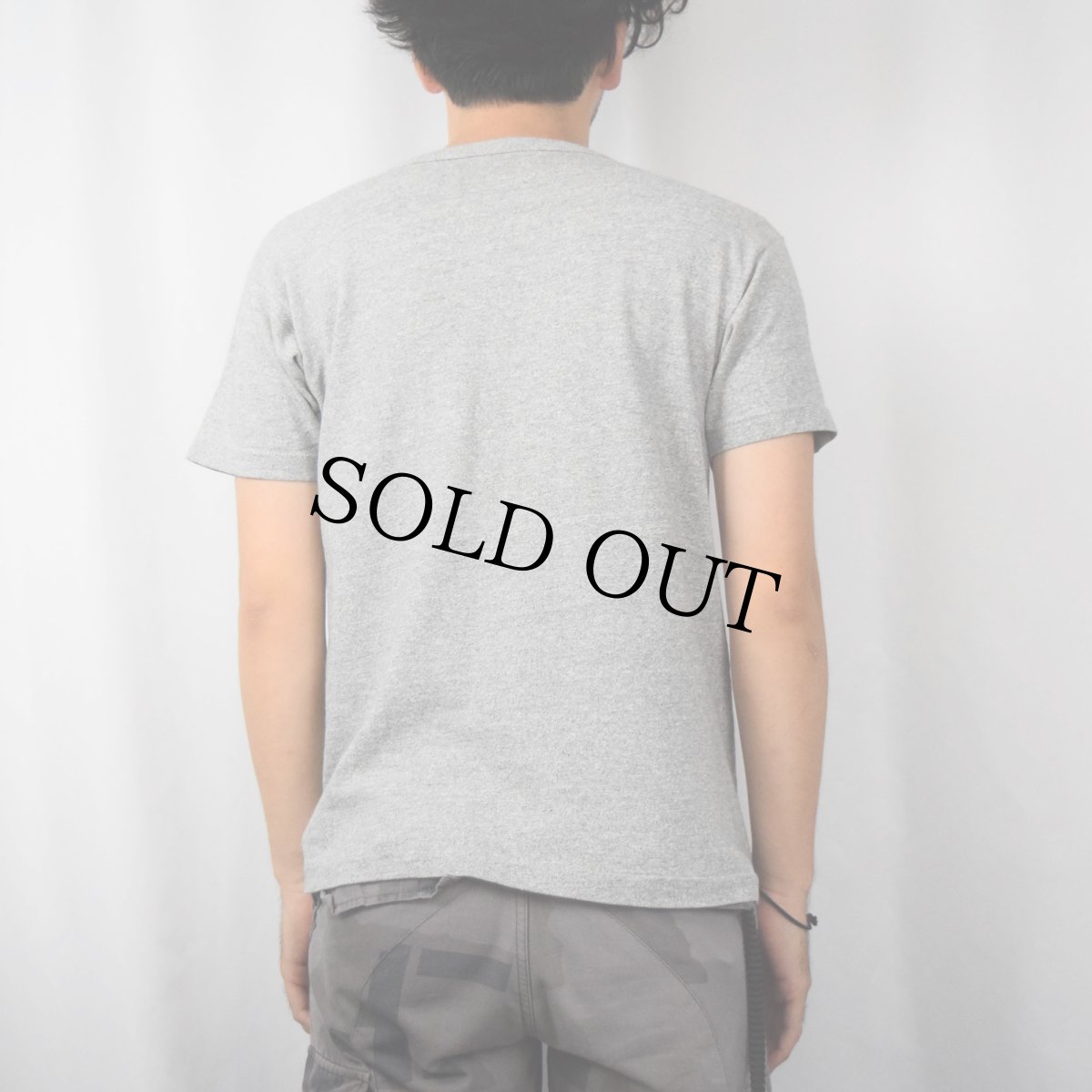 画像3: 70's 〜 "BLAIR B ATHLETICS" 染み込みプリントTシャツ (3)