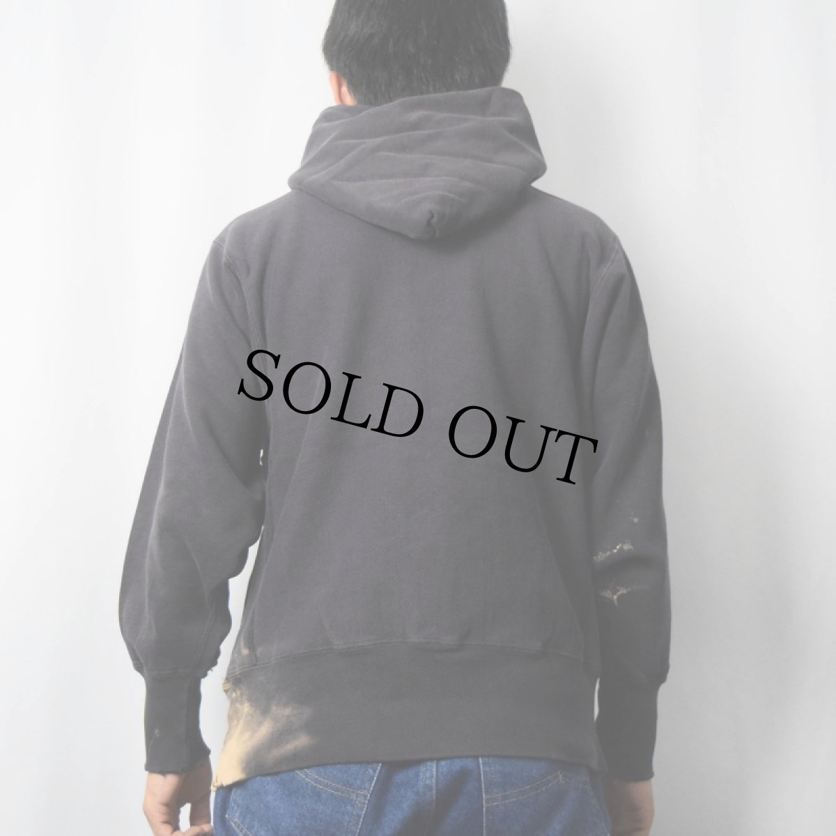 画像3: 90's Champion REVERSE WEAVE USA製 目付きスウェットスーディー BLACK M (3)