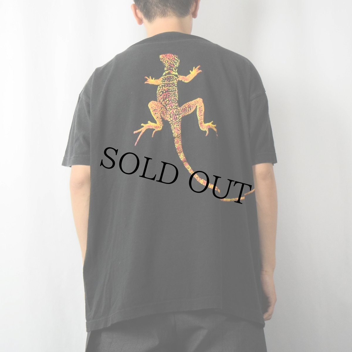 画像4: 90's UNLIMITED Marlboro USA製 ''Lizard'' ポケットTシャツ BLACK XL (4)