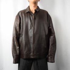 画像2: 90's POLO Ralph Lauren レザージャケット XL (2)