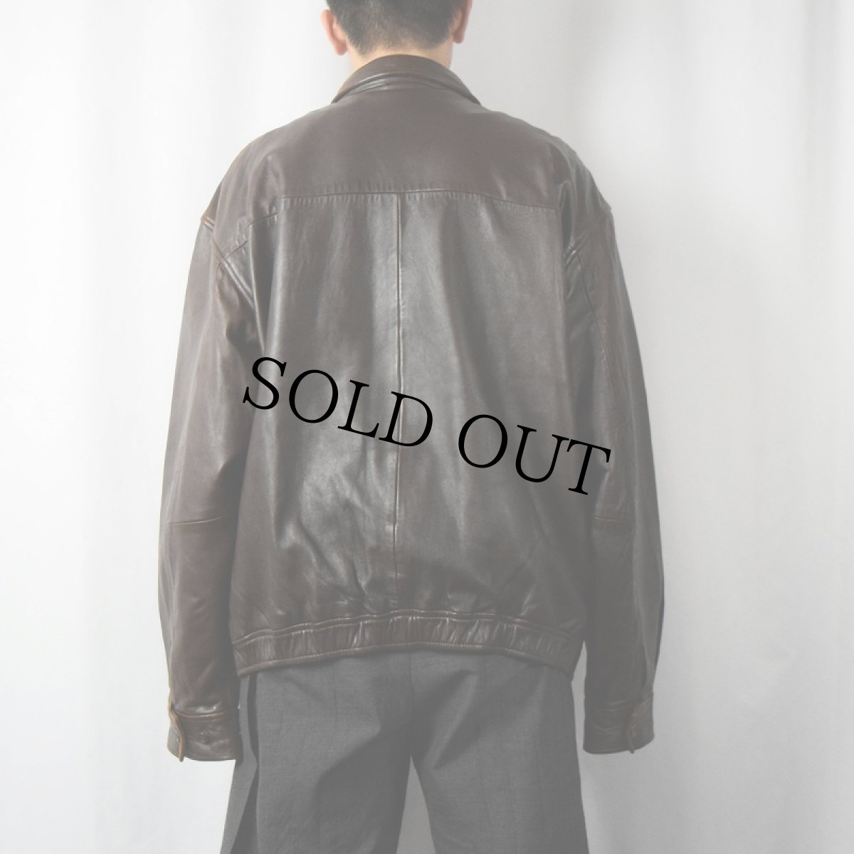 画像3: 90's POLO Ralph Lauren レザージャケット XL (3)