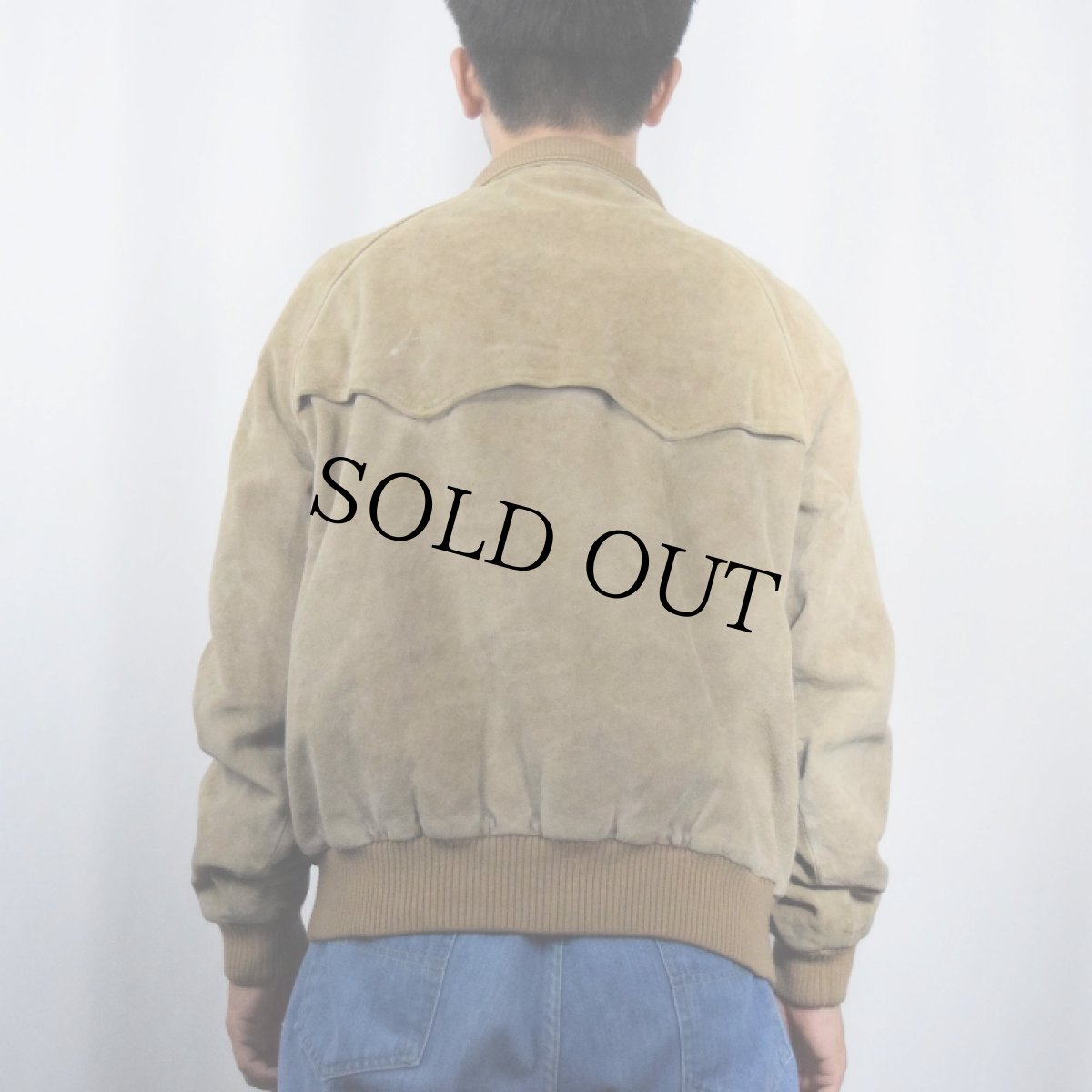 画像3: 90's POLO Ralph Lauren "G-9 TYPE" スエードレザージャケット L (3)