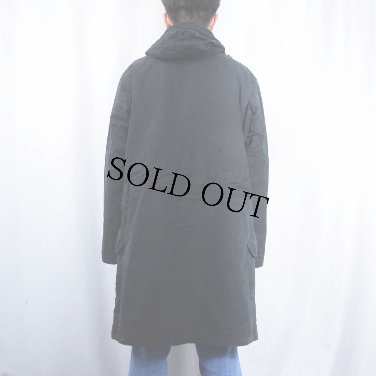 画像3: POLO Ralph Lauren "RAF TYPE" コットン ミリタリーコート BLACK M (3)