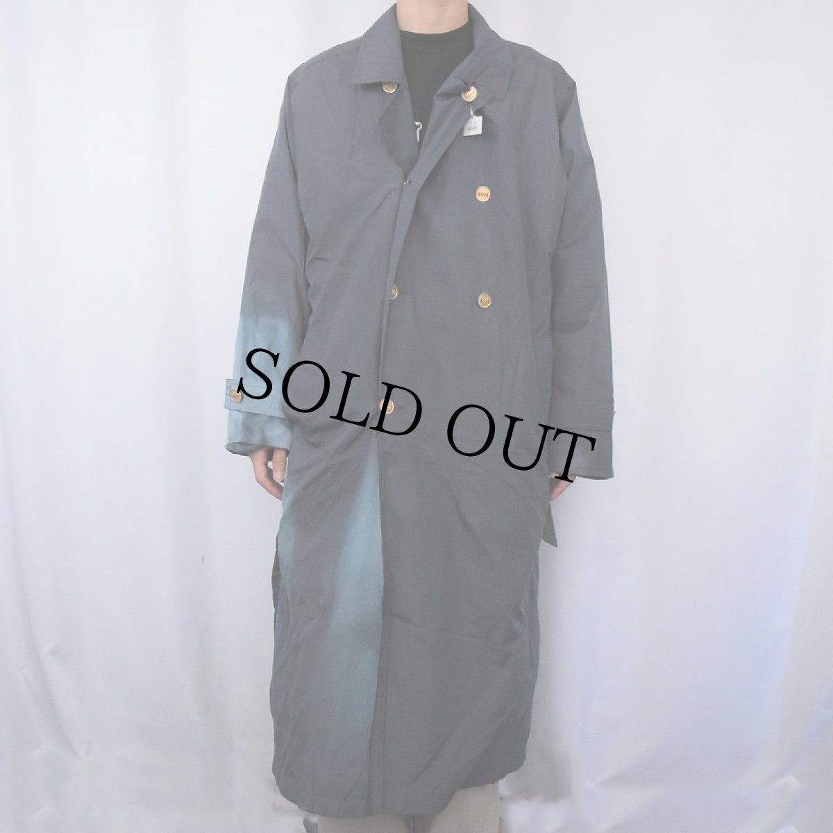 画像2: 60〜70's Jules コットンポリ トレンチコート (2)