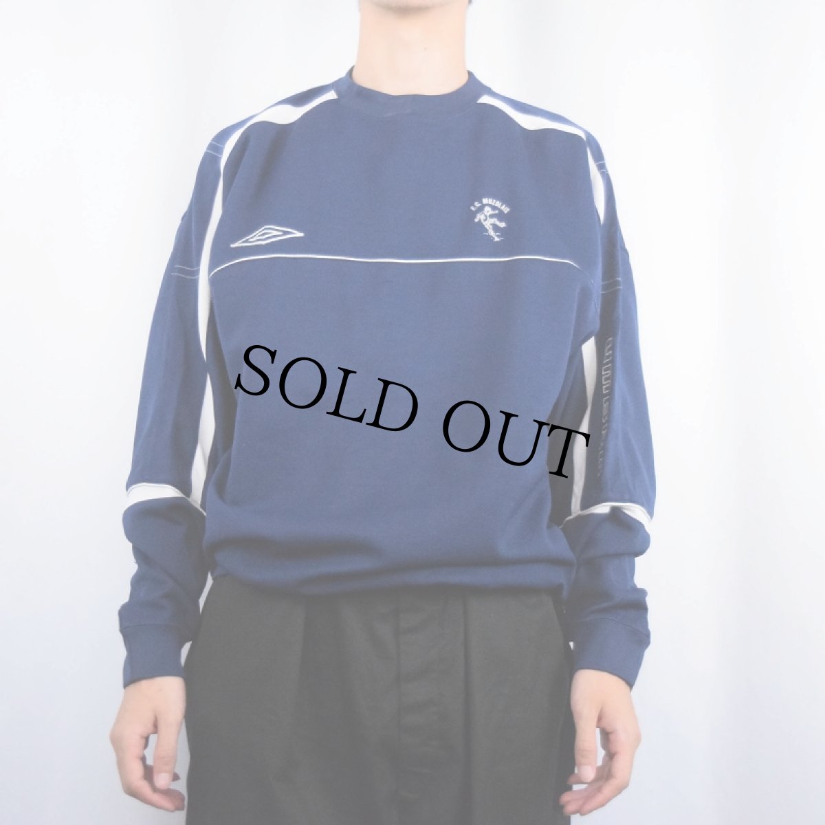 画像2: UMBRO ロゴ刺繍 ジャージスウェット M (2)