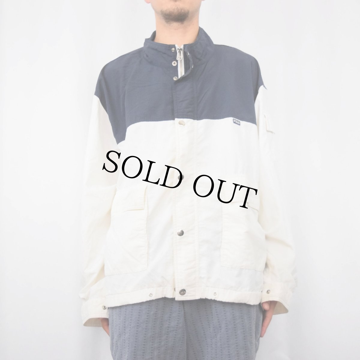 画像2: 90's POLO Ralph Lauren 2トーン ナイロンジャケット XL (2)