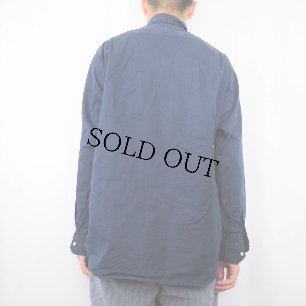 画像3: 90's POLO SPORT Ralph Lauren "LOWELL SPORT" ロゴ刺繍 コットンシャツ NAVY M (3)