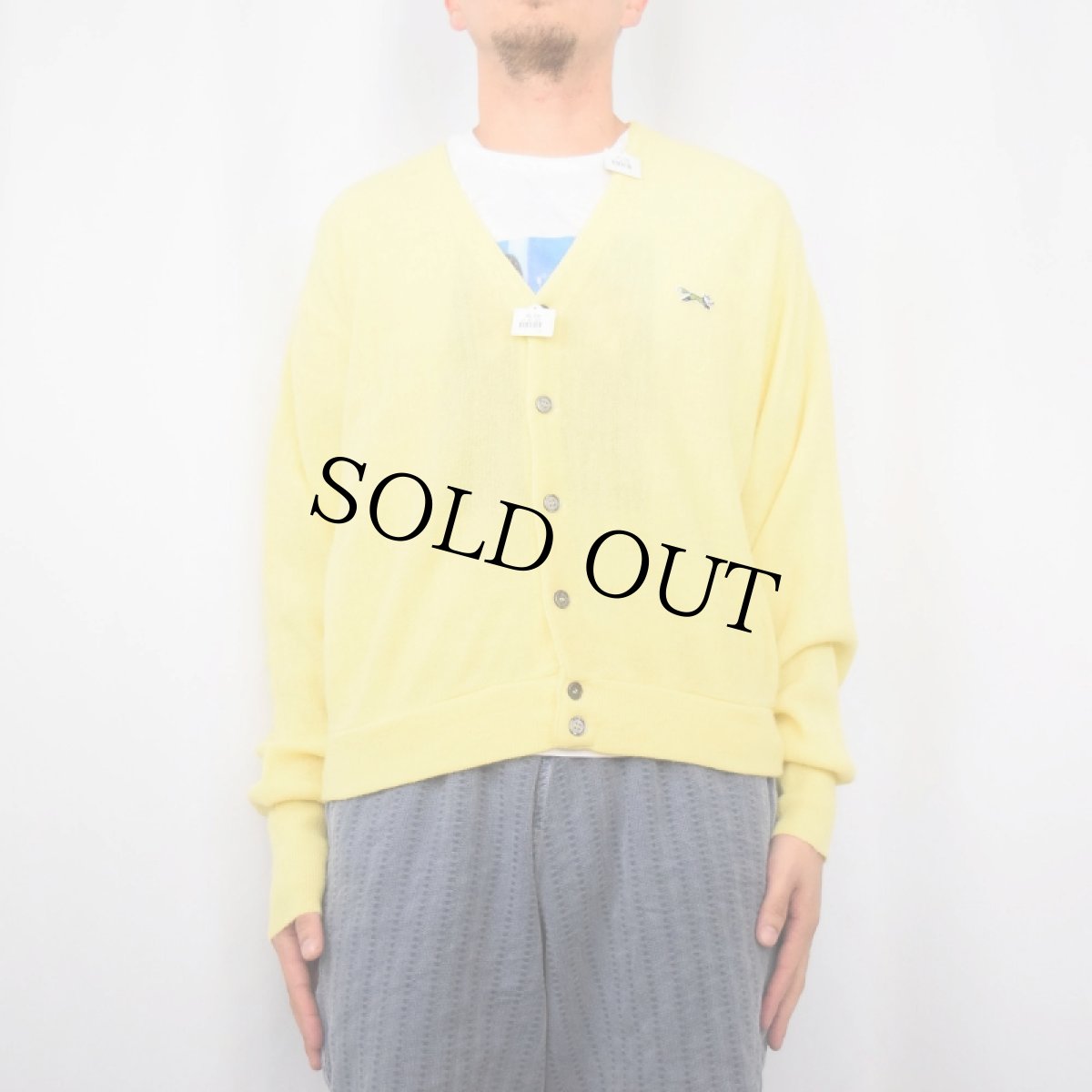 画像2: 80's The Fox JCPenney アクリルニットカーディガン (2)