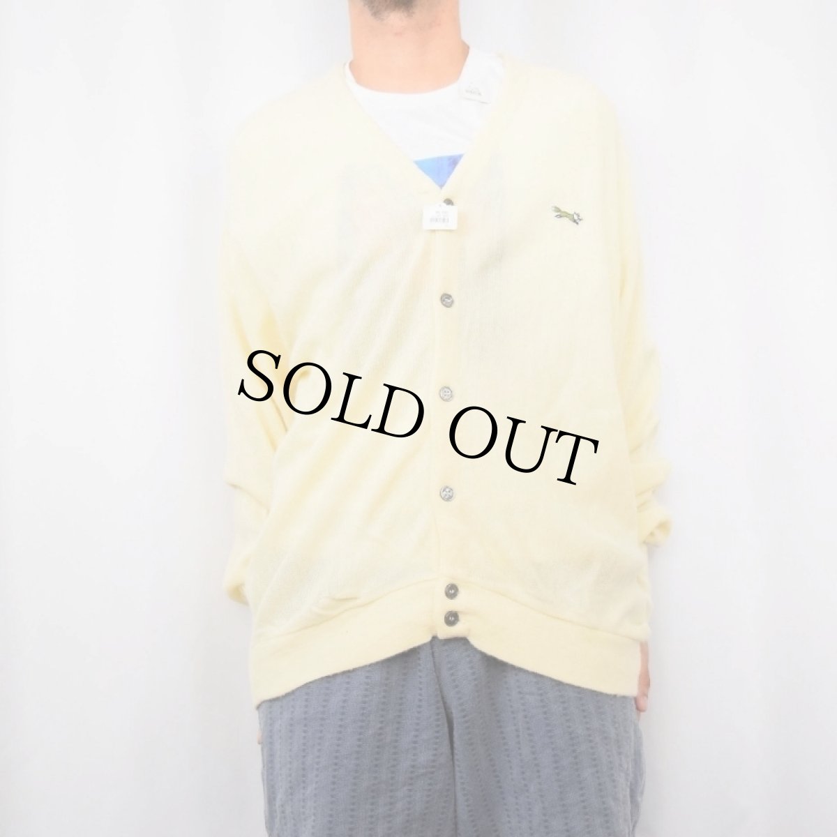 画像2: 80's The Fox JCPenney アクリルニットカーディガン (2)