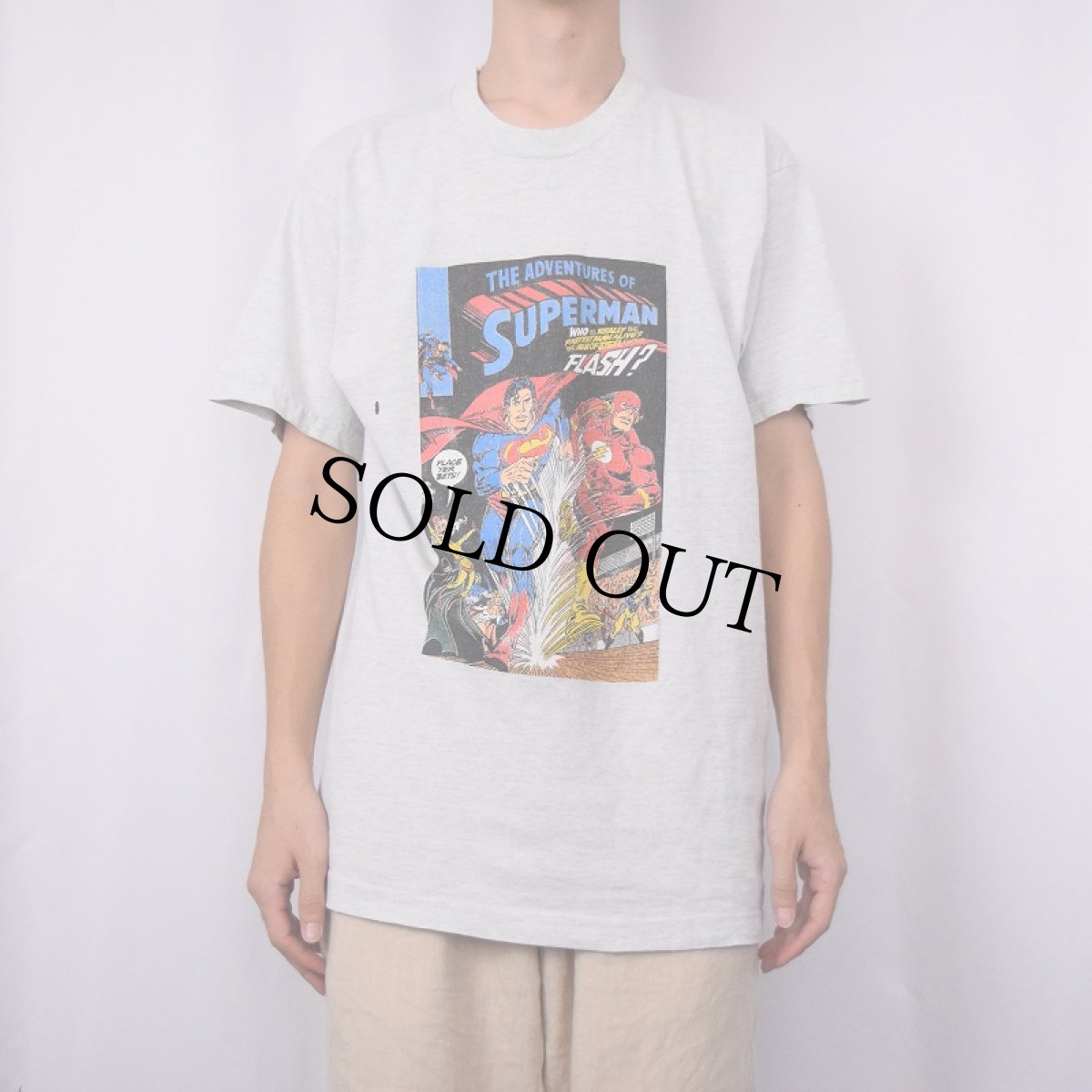 画像2: 90's SUPERMAN CANADA製 アメコミキャラクタープリントTシャツ L (2)