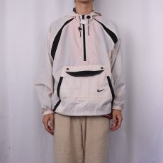 画像2: 90's NIKE 切り替えデザイン ナイロンアノラックパーカー XL (2)