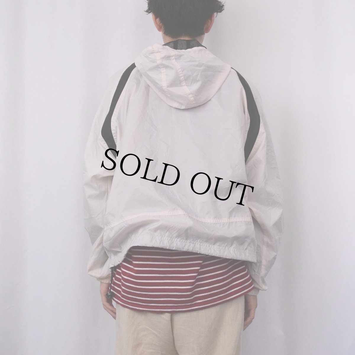 画像3: 90's NIKE 切り替えデザイン ナイロンアノラックパーカー XL (3)