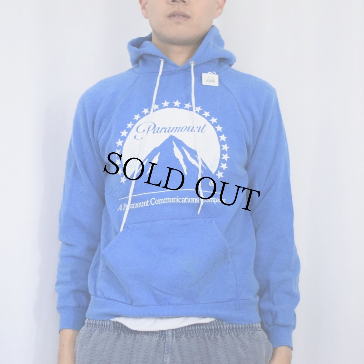 画像2: 80's Paramount Pictures USA製 映画製作会社 プリントスウェットフーディー M (2)