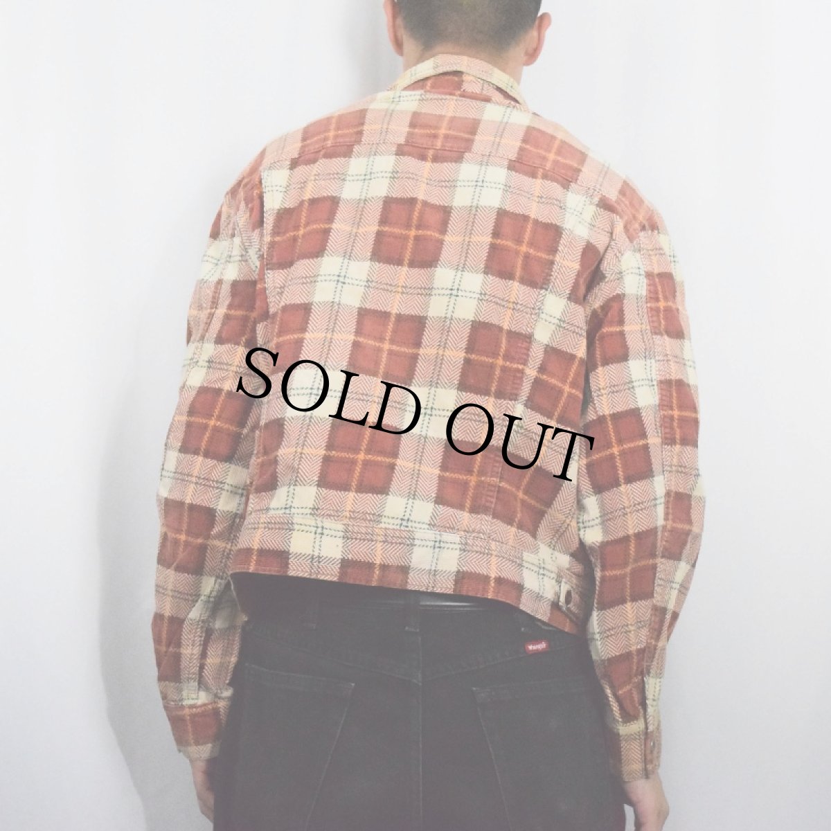 画像3: 70〜80's Lee × WEST CAL. 45 USA製 チェック柄 コーデュロイジャケット (3)