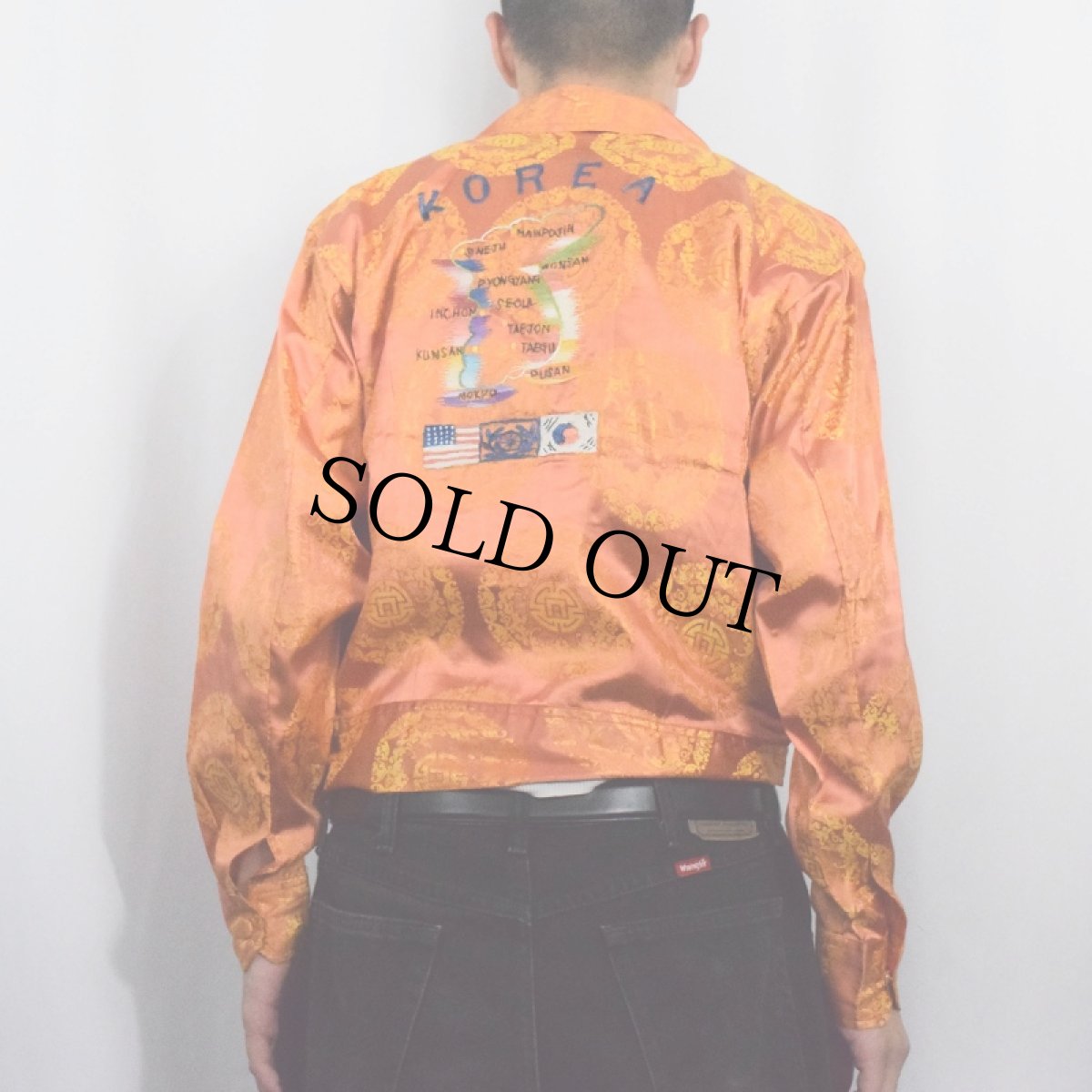 画像4: 50〜60's KING DEER "KOREA" 虎刺繍 スーベニアジャケット (4)