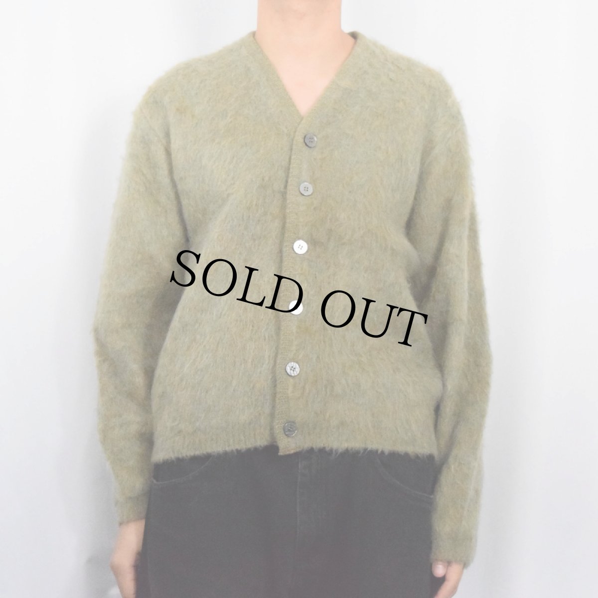 画像2: 60's Welster SPORTSWEAR モヘアニットカーディガン L (2)