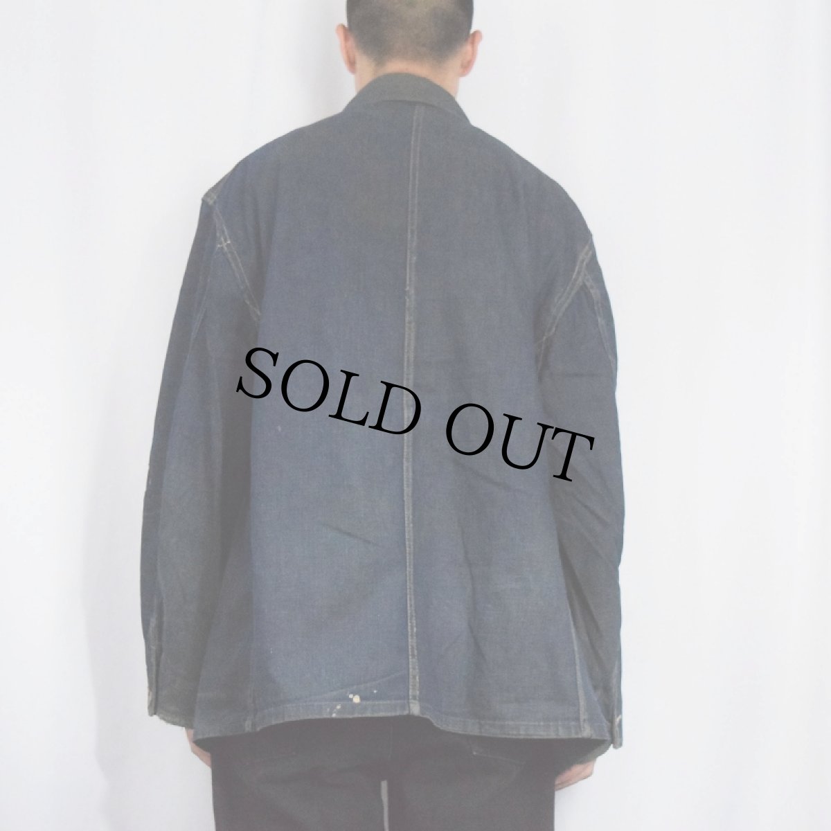 画像3: 40〜50's FULL CUP デニムカバーオール (3)