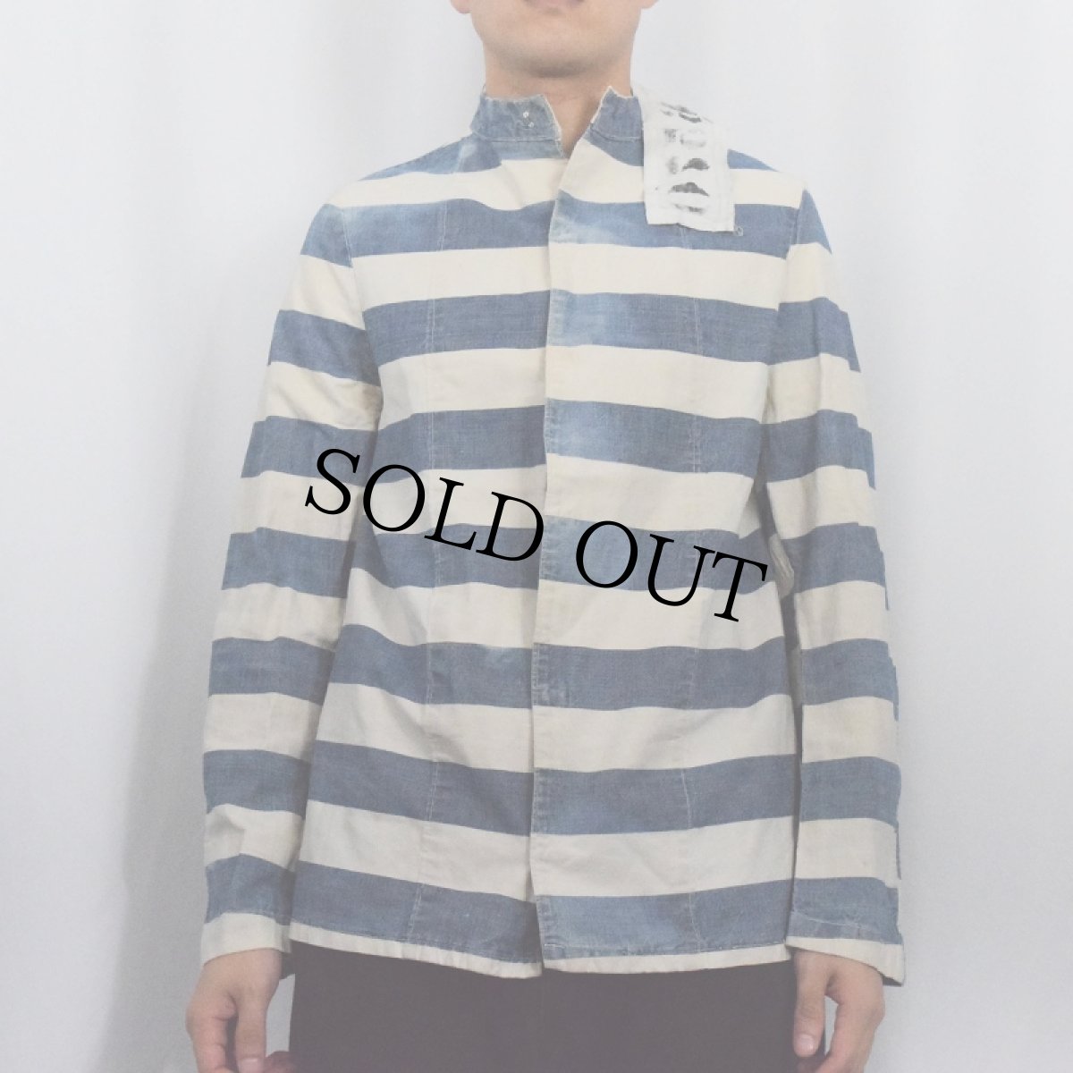 画像2: 〜40's インディゴコットン プリズナージャケット (2)