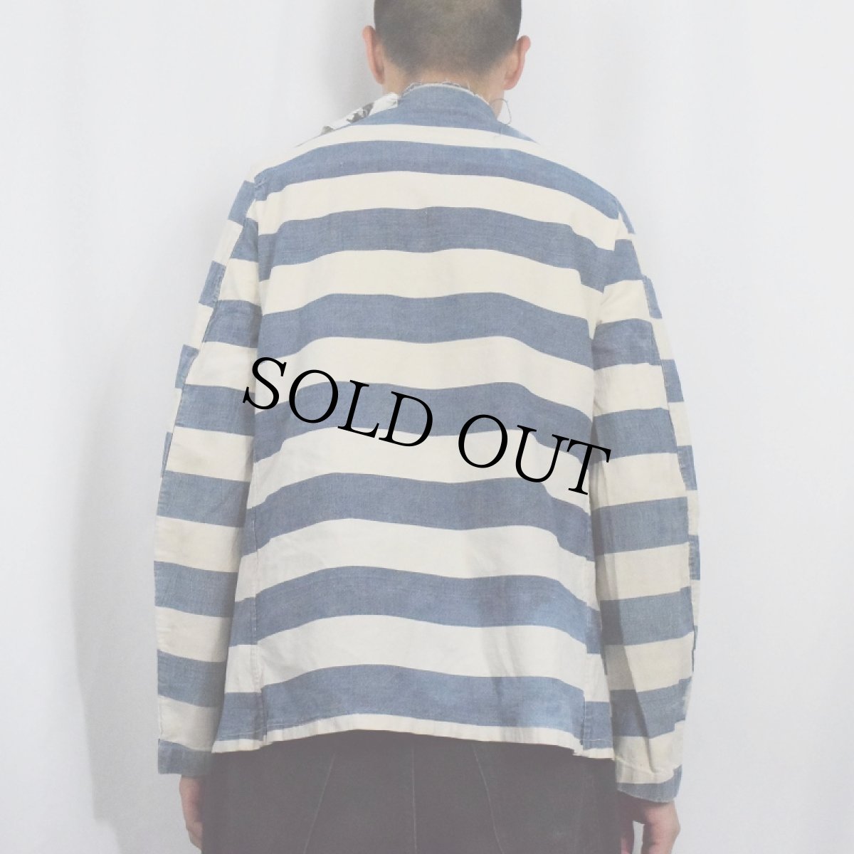 画像3: 〜40's インディゴコットン プリズナージャケット (3)