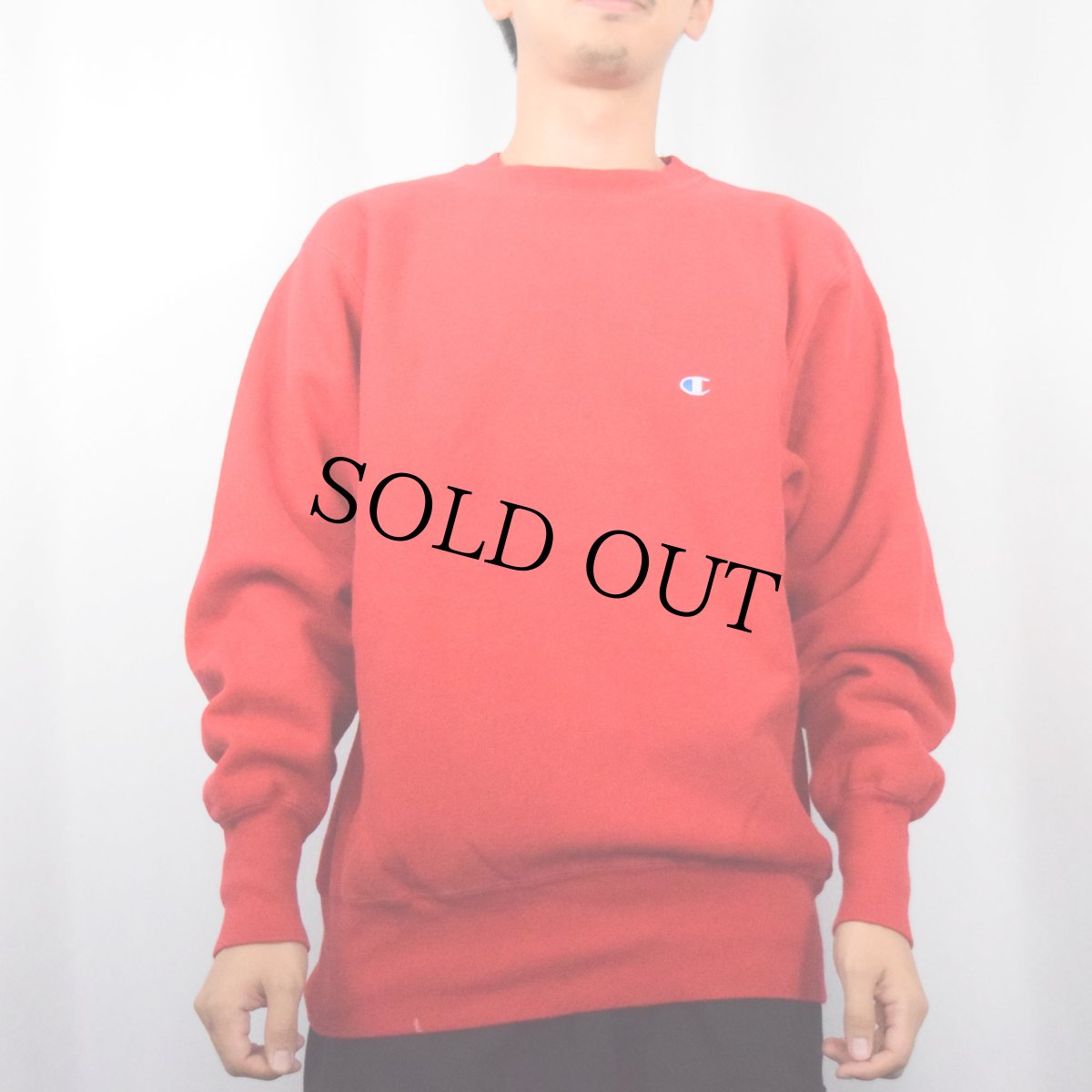 画像2: 90's Champion REVERSE WEAVE USA製 目付きスウェット L (2)