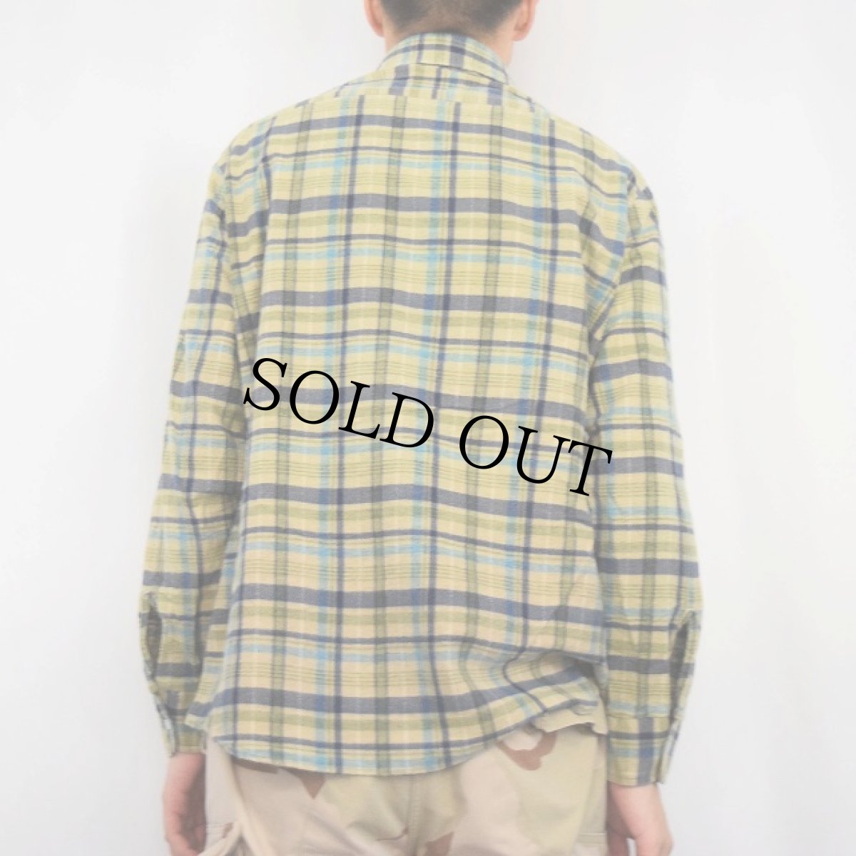 画像3: 90's AMERICAN EDITION チェック柄 プリントネルシャツ (3)