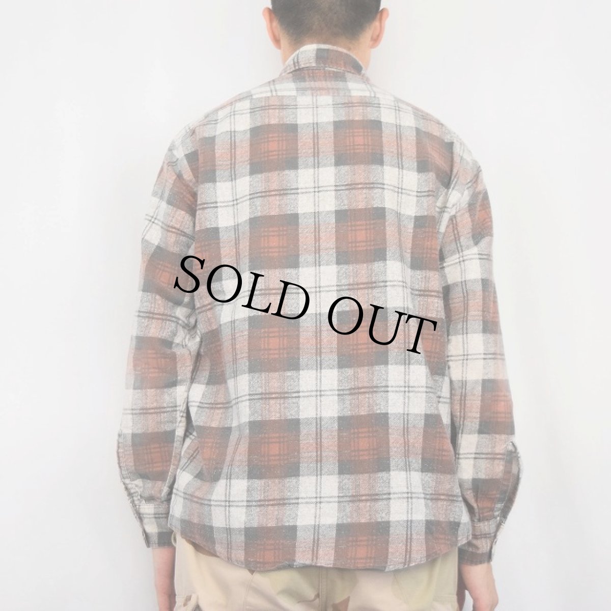 画像3: 〜80's チェック柄 プリントネルシャツ (3)