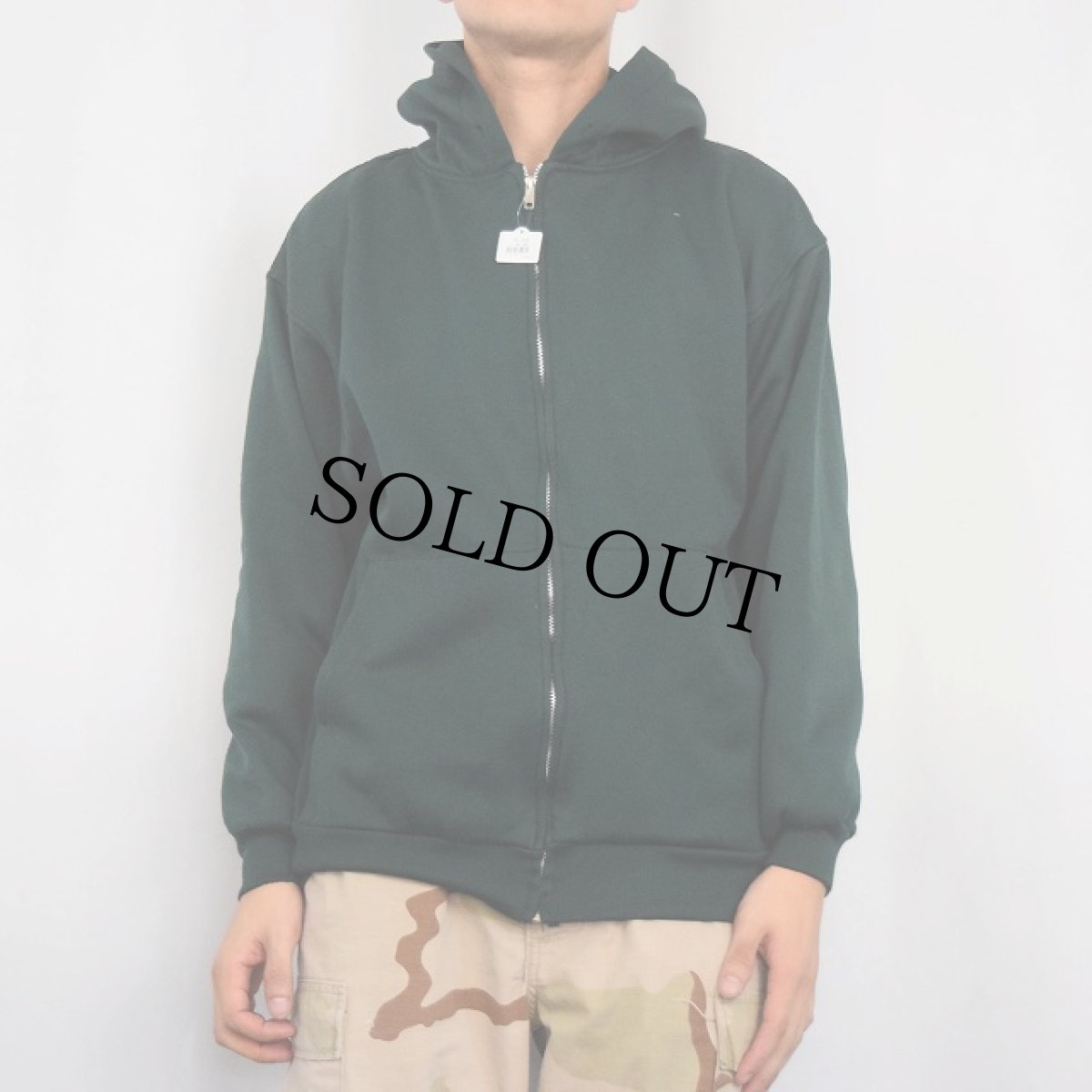 画像2: PLUMA 裏サーマル スウェットジップパーカー M (2)