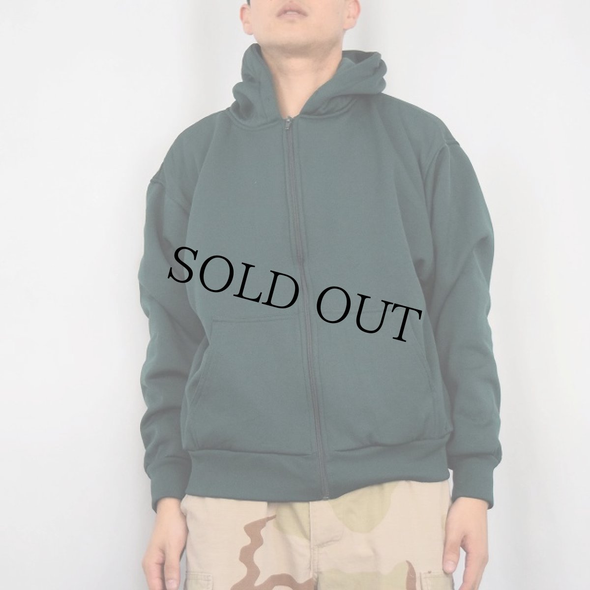 画像2: PLUMA 裏サーマル スウェットジップパーカー L (2)