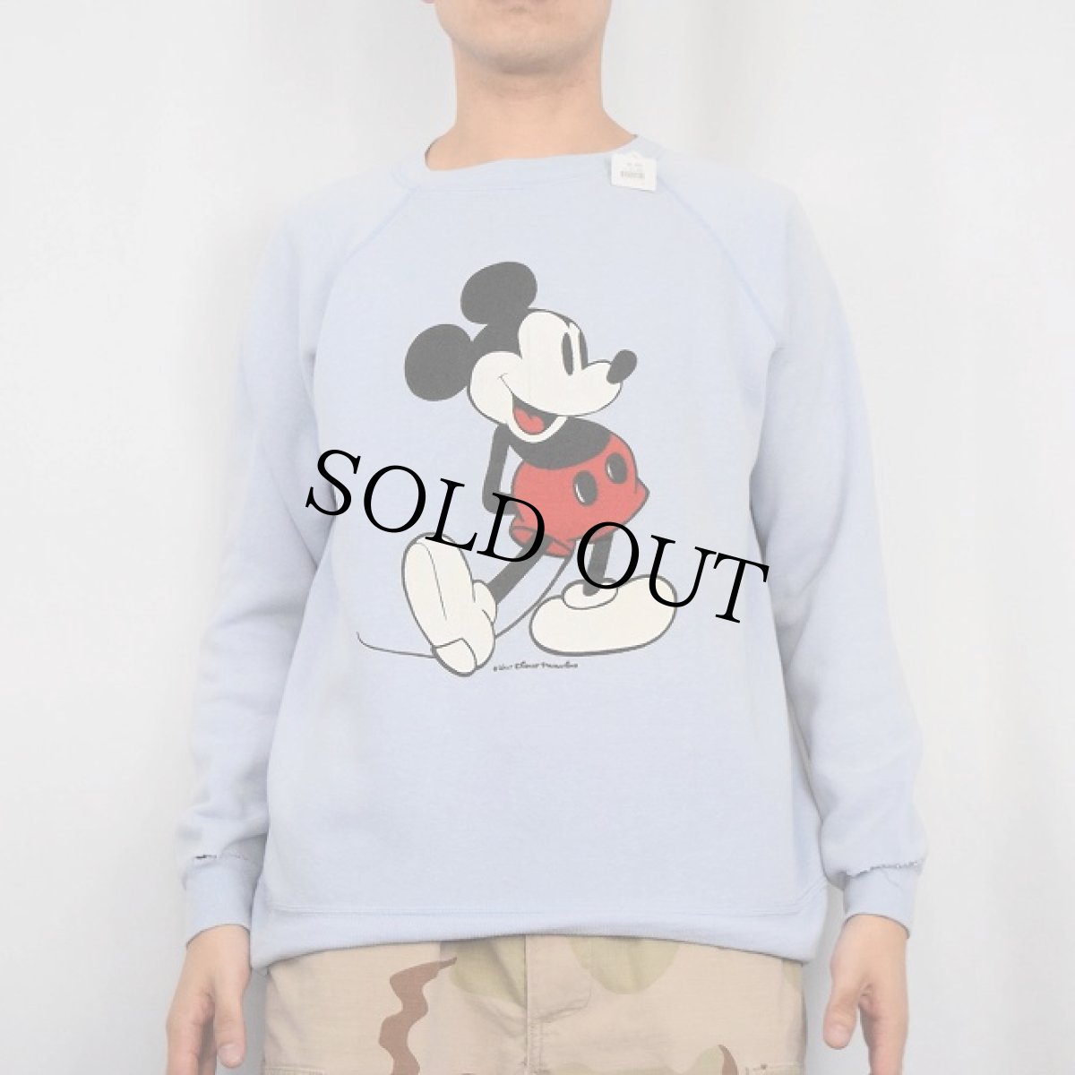 画像2: 80's Walt Disney Productions USA製 "MICKEY MOUSE" プリントスウェット XL (2)
