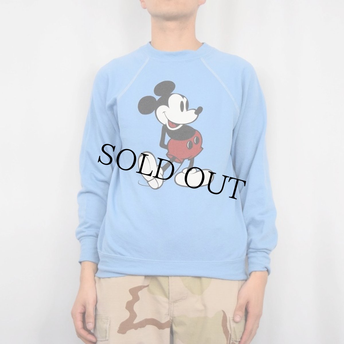 画像2: 80's Disney casuals "MICKEY MOUSE" プリントスウェット M (2)