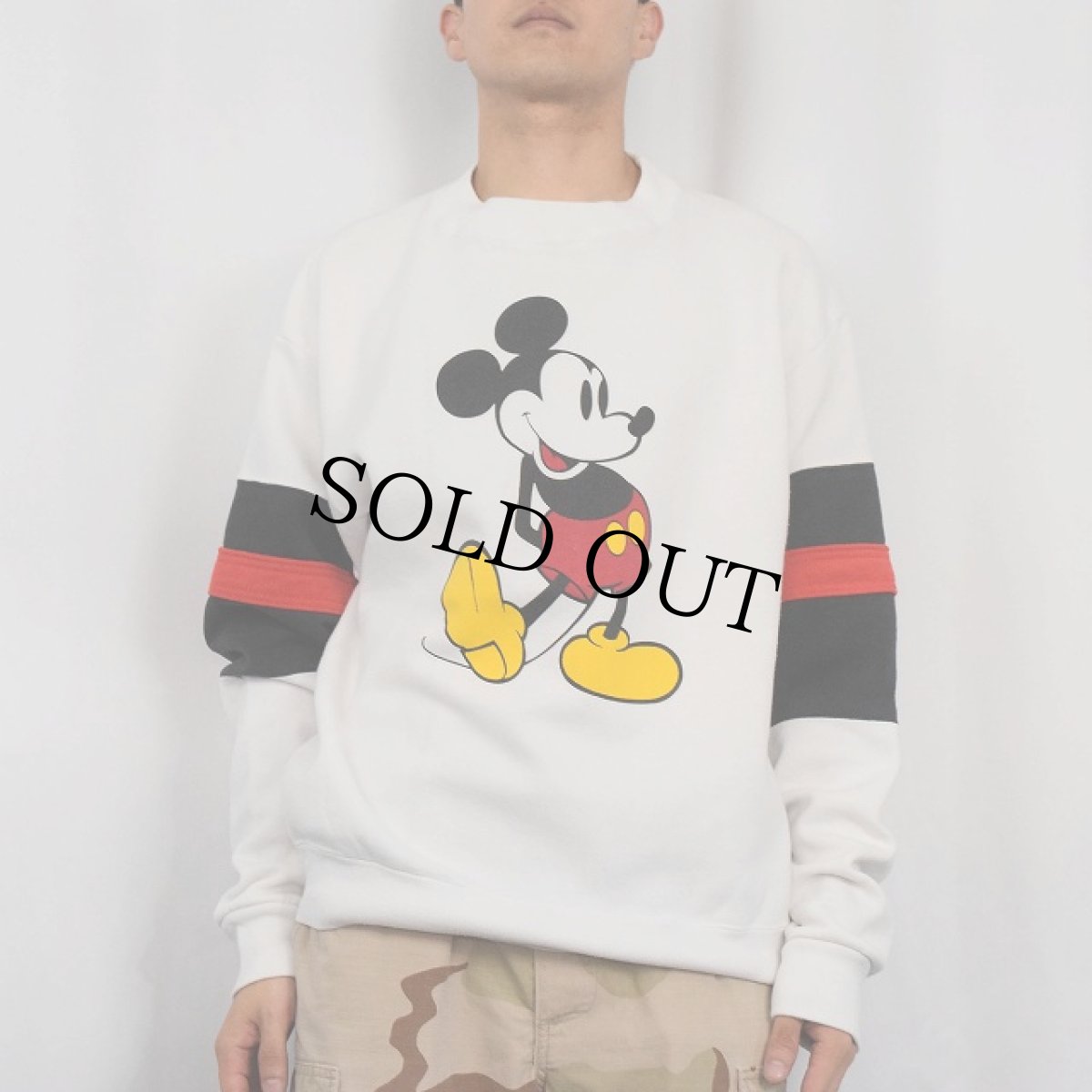 画像2: 80〜90's Disney USA製 "MICKEY MOUSE" プリントスウェット XL (2)