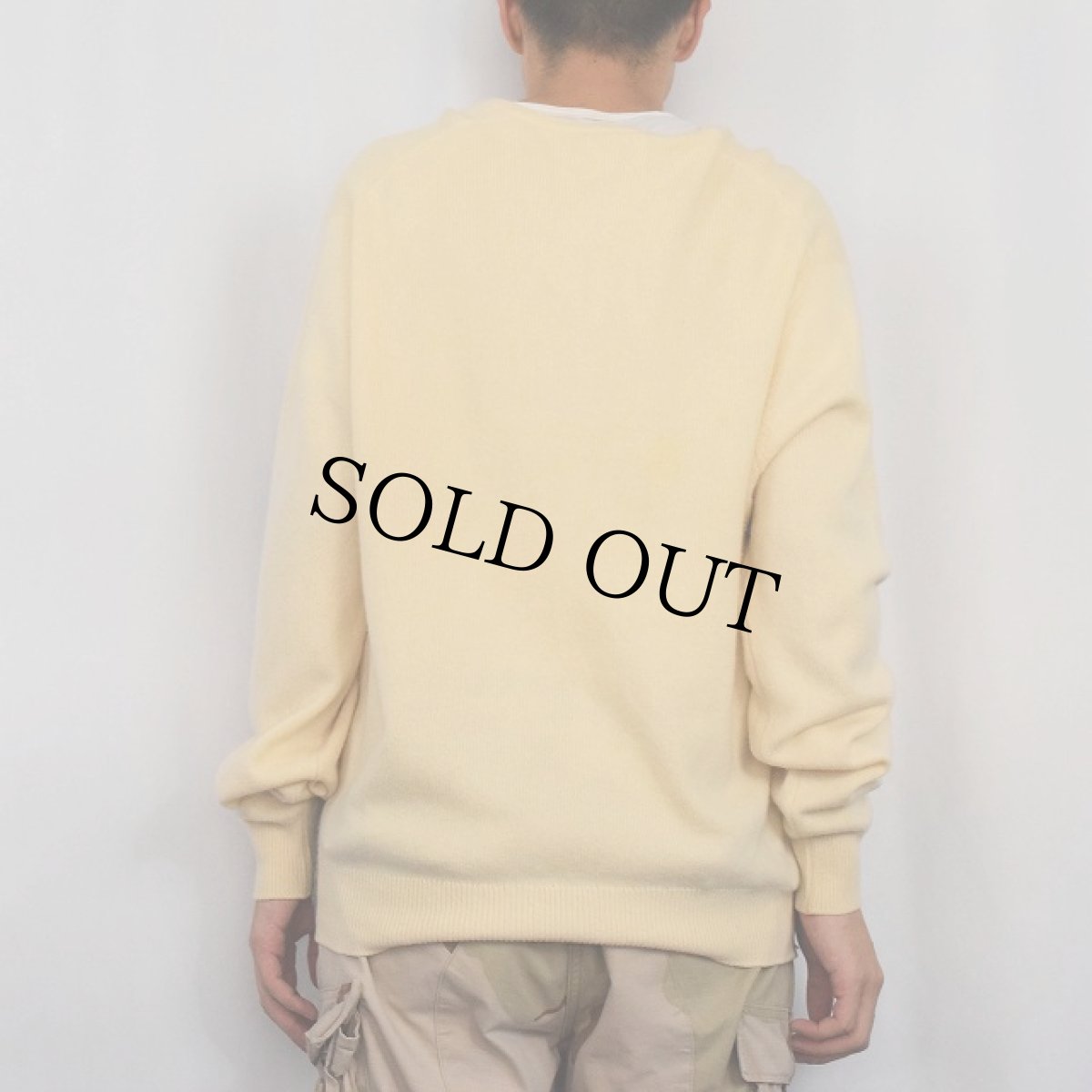 画像3: 70's Pringle SCOTLAND製 アーガイル柄 カシミアニットセーター 42 (3)