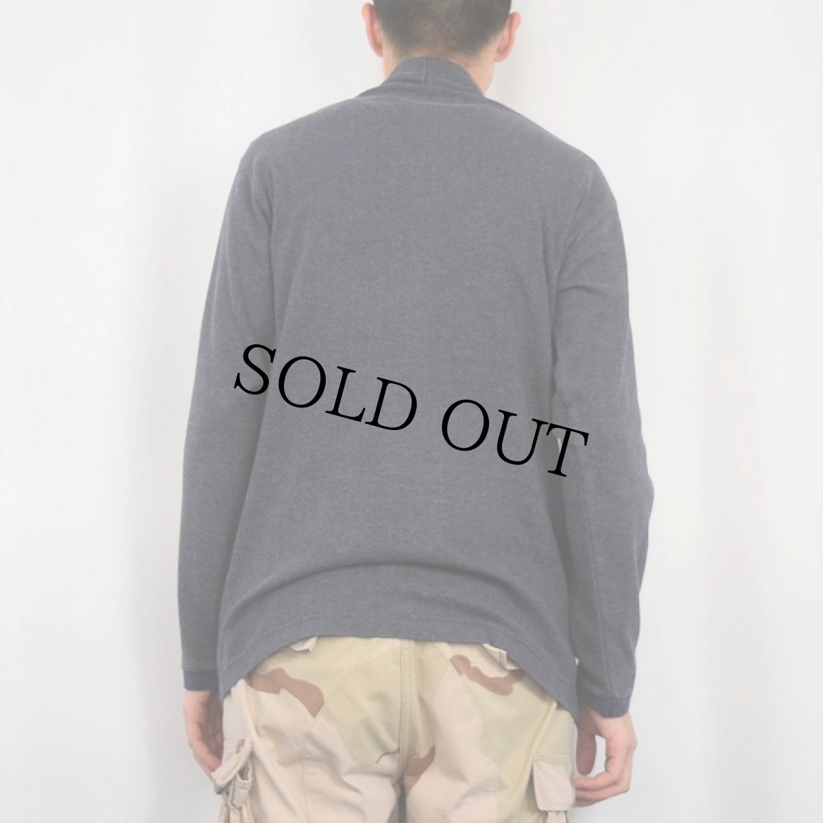 画像3: 90's L.L.Bean USA製 ヘリンボーン タートルネックロンT M (3)