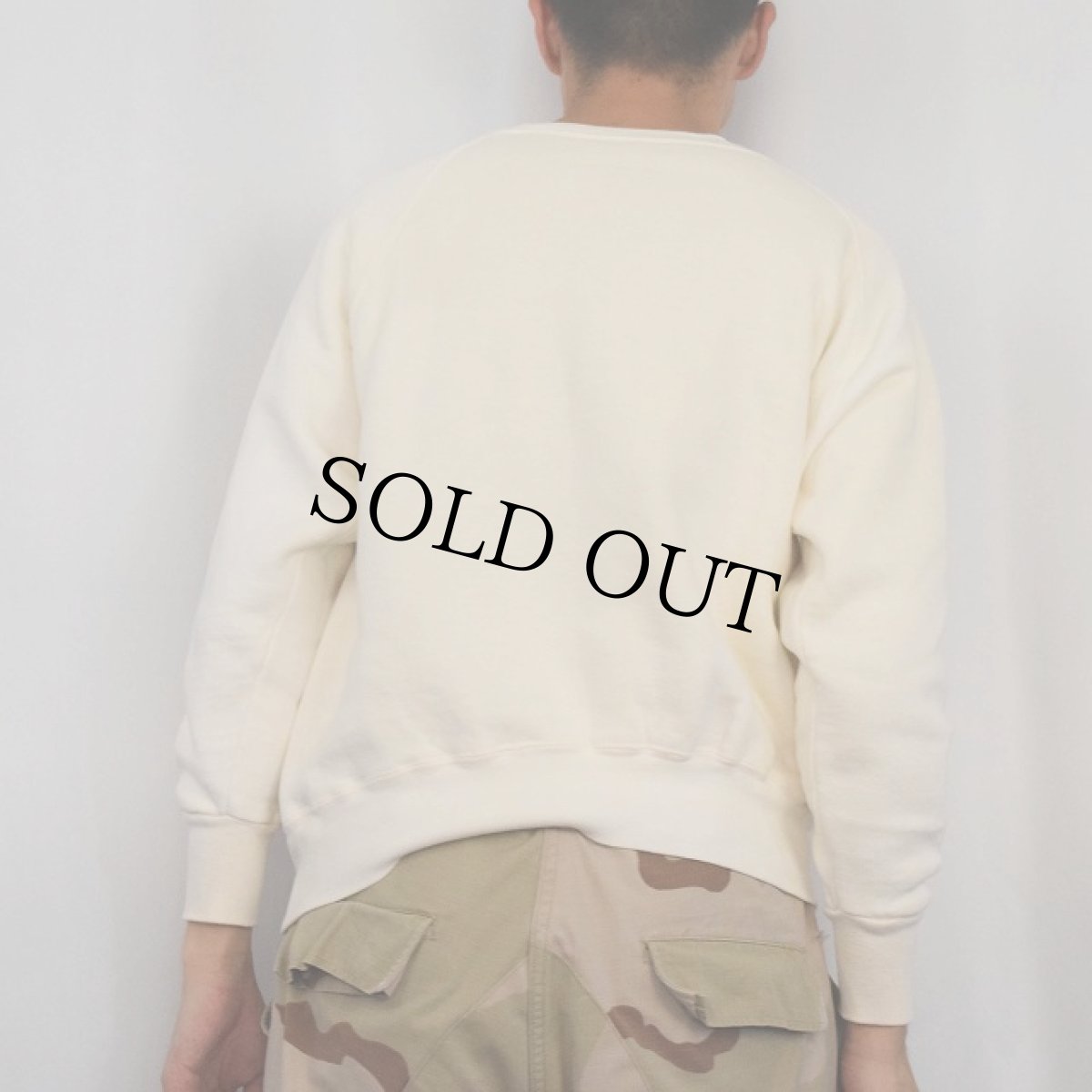 画像3: 60's Velva Sheen "CLARKSON" プリントラグランスウェット XL (3)