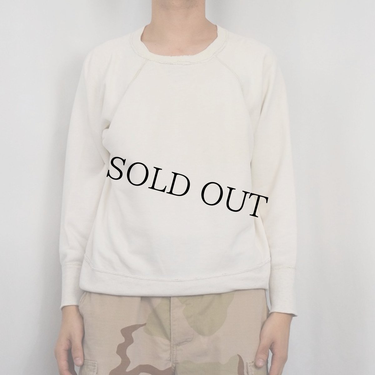 画像2: 60's BVD 無地ラングランスウェット L (2)