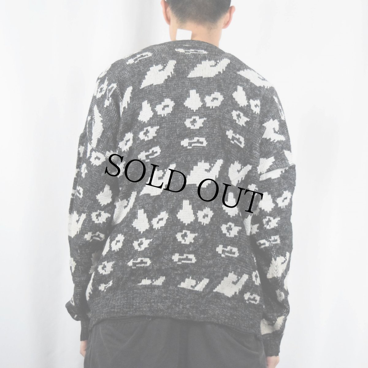 画像3: "DON'T WALK" 風景柄 ジャガードニットセーター (3)