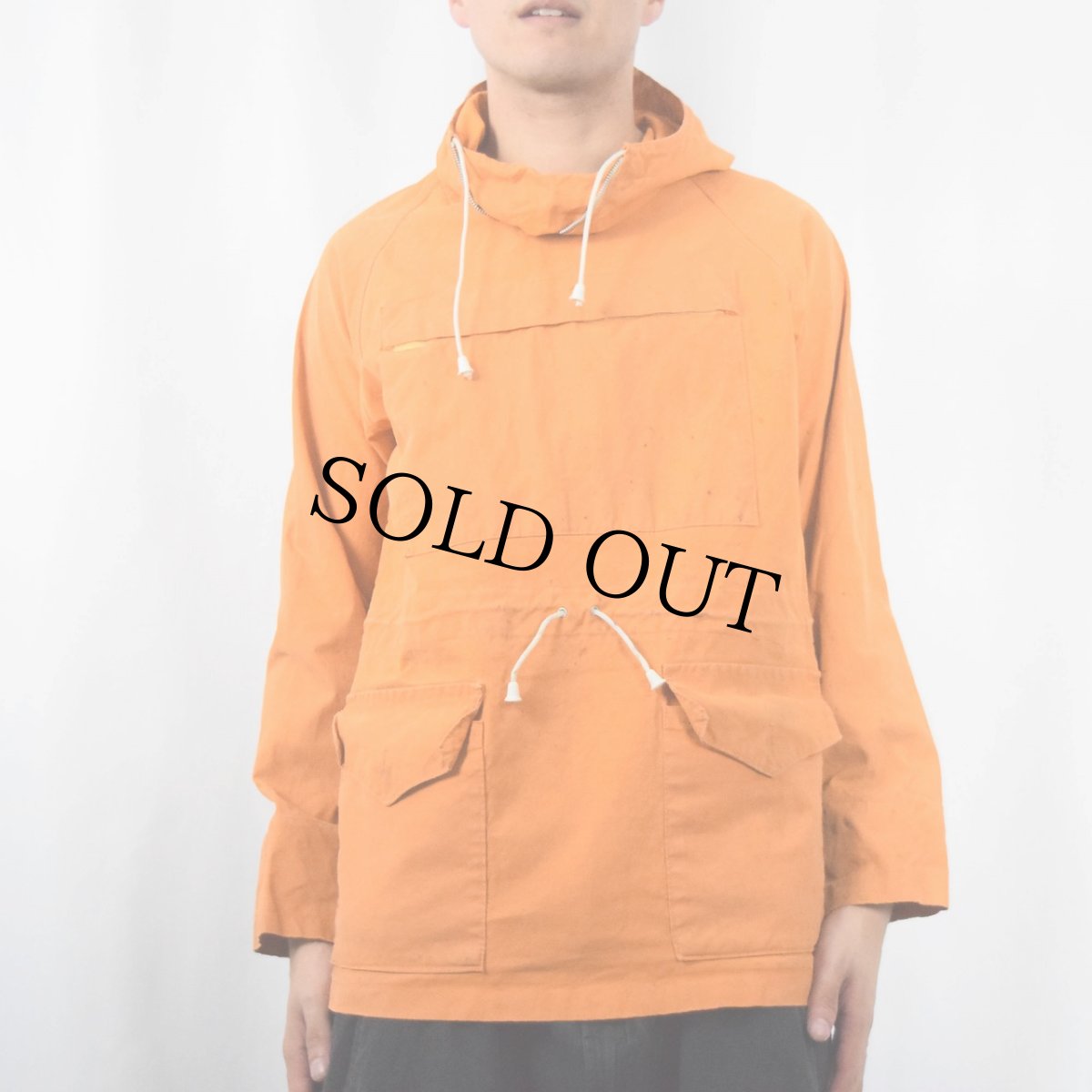 画像2: 50〜60's BLACKS BRITAIN製 "Ventile" ジップフーデッドジャケット S (2)