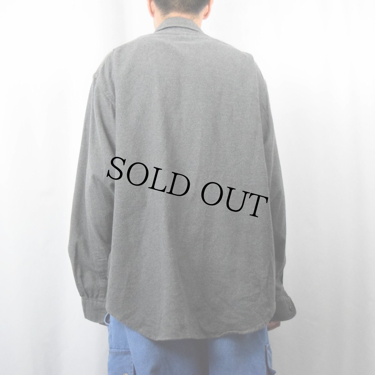 画像3: 90's POLO Ralph Lauren "G.I.SHIRT" ライトネルシャツ XL (3)