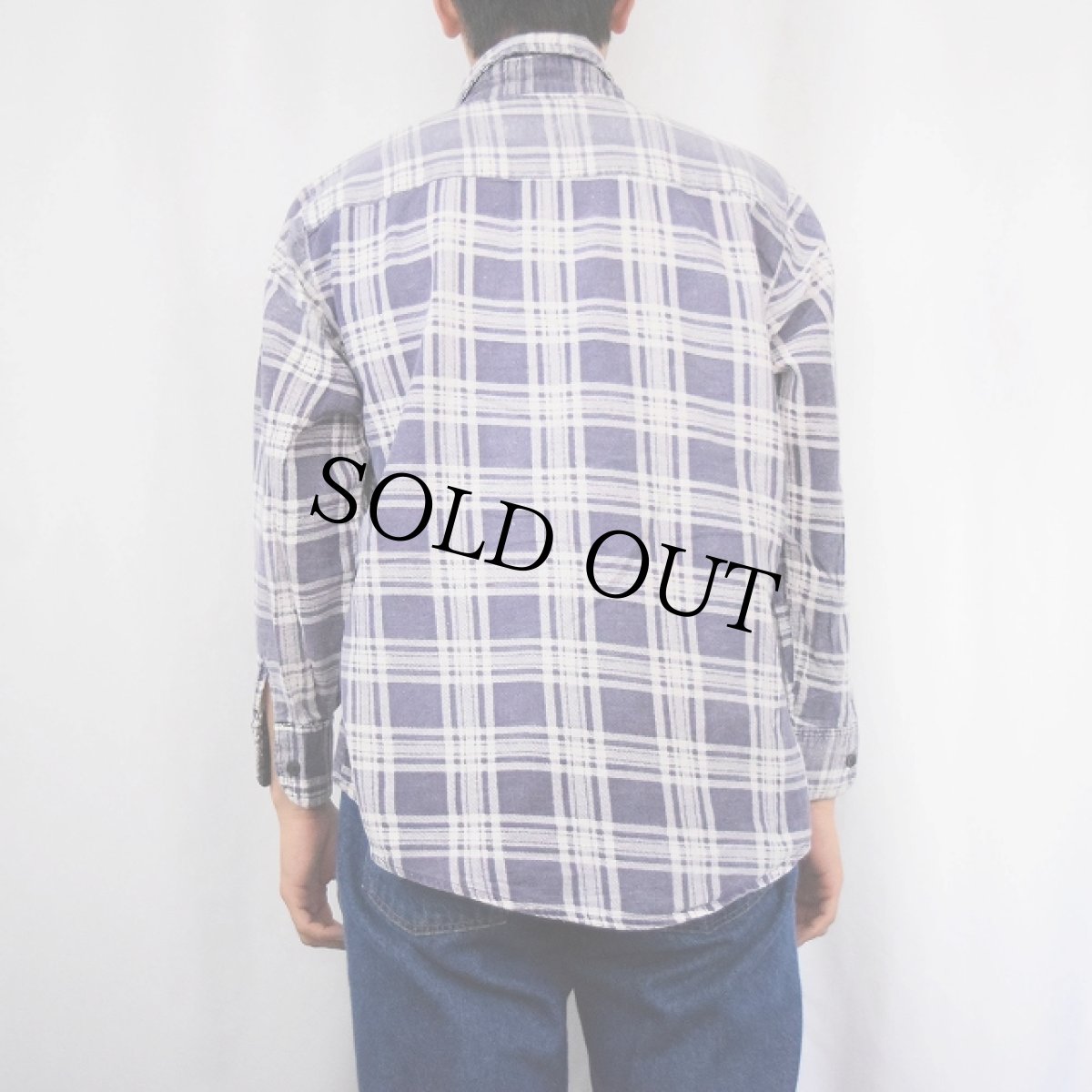 画像3: チェック柄 プリントネルシャツ (3)