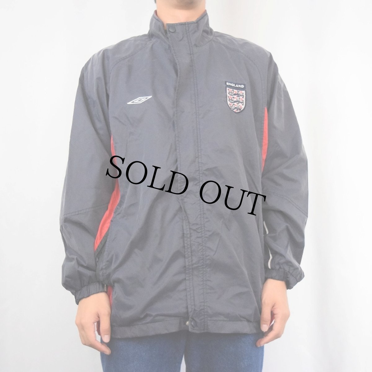 画像2: 90's UMBRO ENGLAND代表 ナイロントラックジャケット 2XL (2)