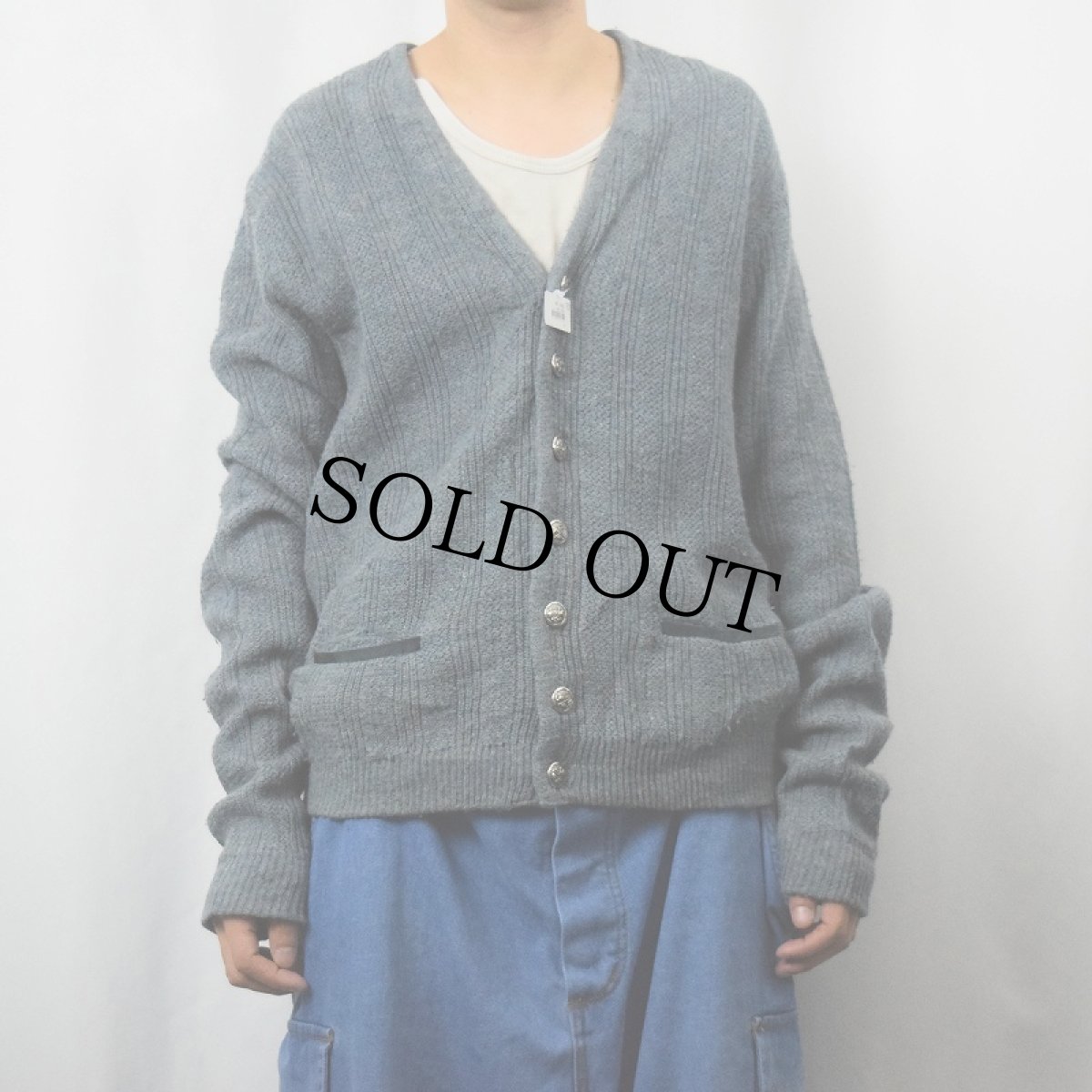 画像2: 80's puritan USA製 ニットカーディガン L (2)