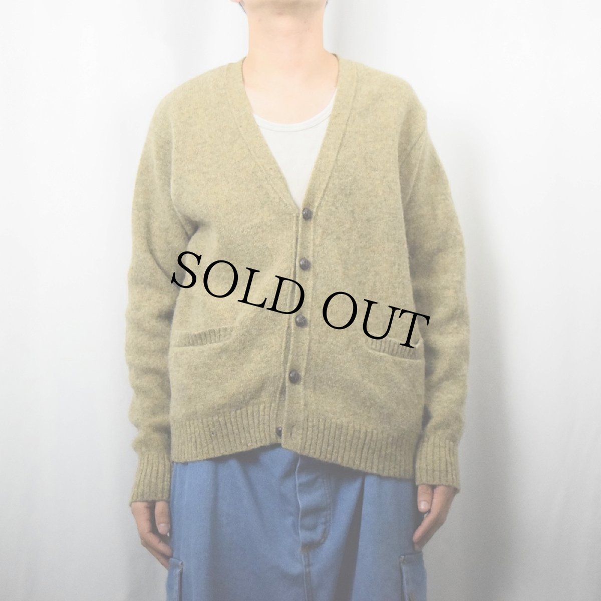 画像2: PENDLETON ウールニットカーディガン M (2)