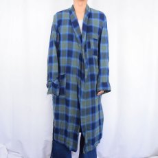 画像2: 【SALE】 60〜70's PENNEY'S TOWNCRAFT "PAR EXCELLENCE" オンブレーチェック柄ガウン (2)
