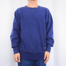 画像2: Champion REVERSE WEAVE ロゴ刺繍スウェット (2)