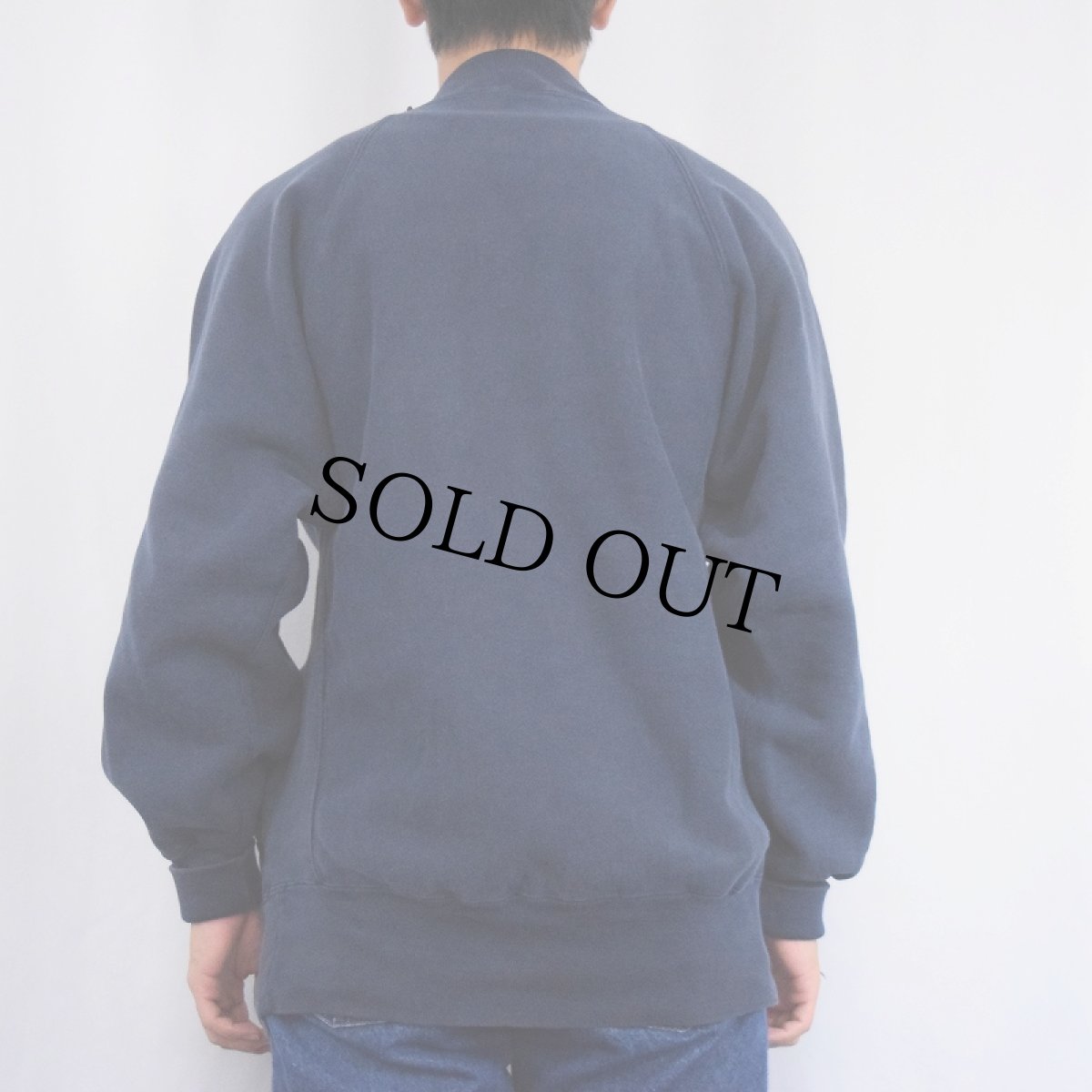 画像3: 90's Champion REVERSE WEAVE USA製 "ポケ付き" 目付きラグランスウェット NAVY XL (3)