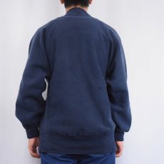 画像3: 90's Champion REVERSE WEAVE USA製 "ポケ付き" 目付きラグランスウェット NAVY XL (3)