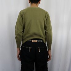 画像3: 50's "MARQUETTE UNIVERSITY" フロッキープリント ラグランスウェット (3)