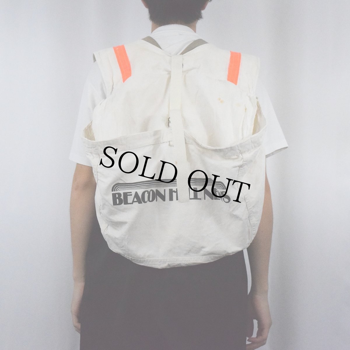 画像4: VINTAGE "SOUTH DISTRICT JOURNAL" ニュースペーパーバッグベスト (4)