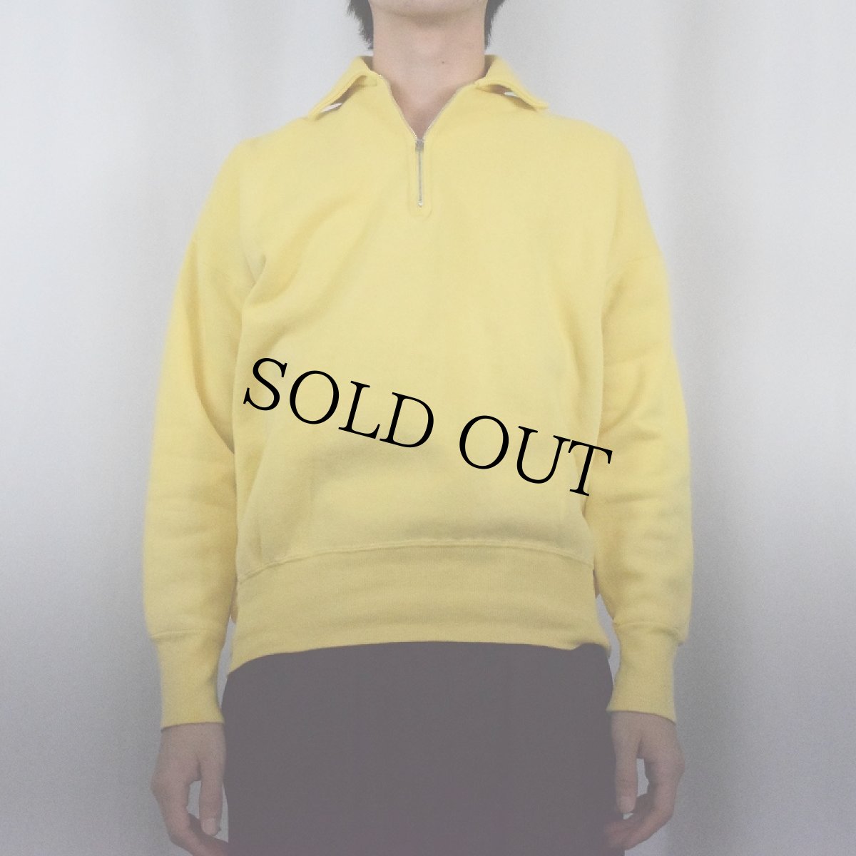 画像2: 50's PENNEY'S ハーフジップスウェット L (2)